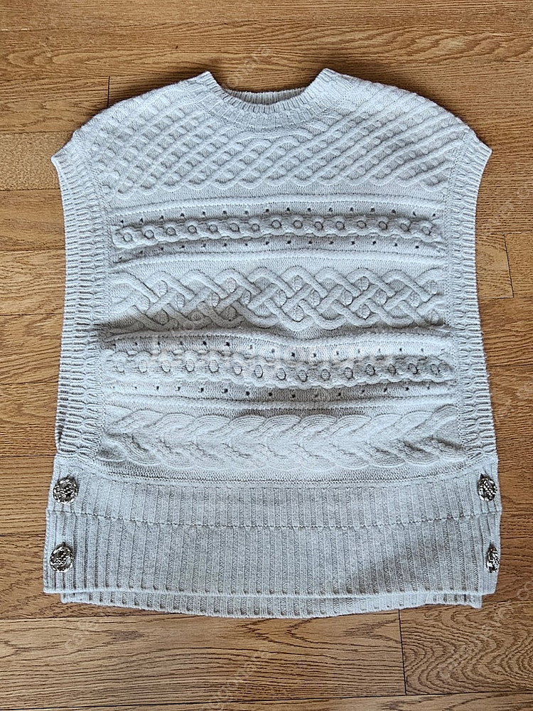 [가격인하] 타임 크로셰 니트베스트--1