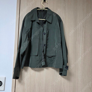 진 올리브 그린컬러 여성 숏 자켓 프리사이즈 무료배송