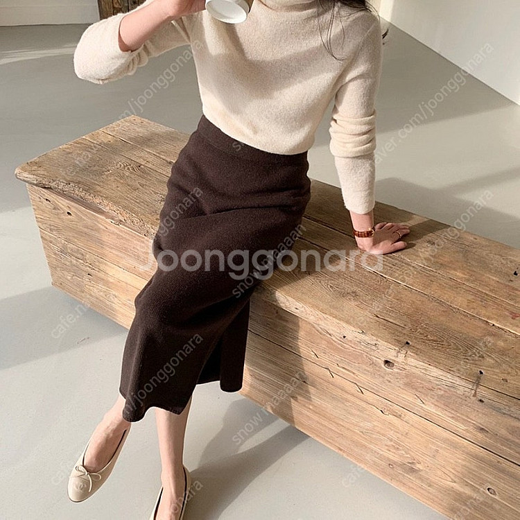 보웬 캐시 스커트 (브라운, F )--9