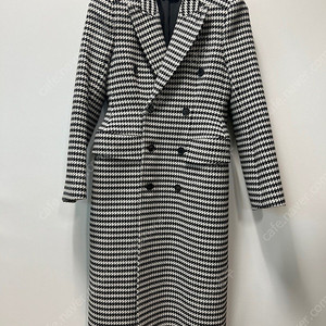 Balenciaga Hourglass Double Breasted Checked Coat /발렌시아가 아워글래스 더블 브레스트 체크 코트 36사이즈 이미지
