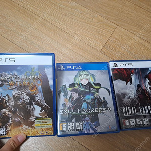 PS5 / 플스5 게임 타이틀 파이널 판타지16, 몬스터 헌터 와일즈, GTA5, 소울해커즈(PS4) 팝니다.