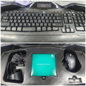 로지텍 키보드 마우스 콤보 mx5500 레볼루션 다기능 키보드 박스풀