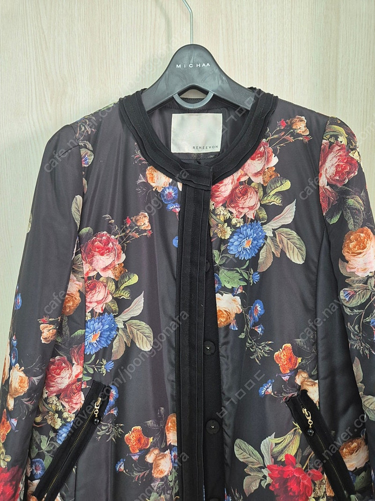 레니본 플라워 간절기패딩--2