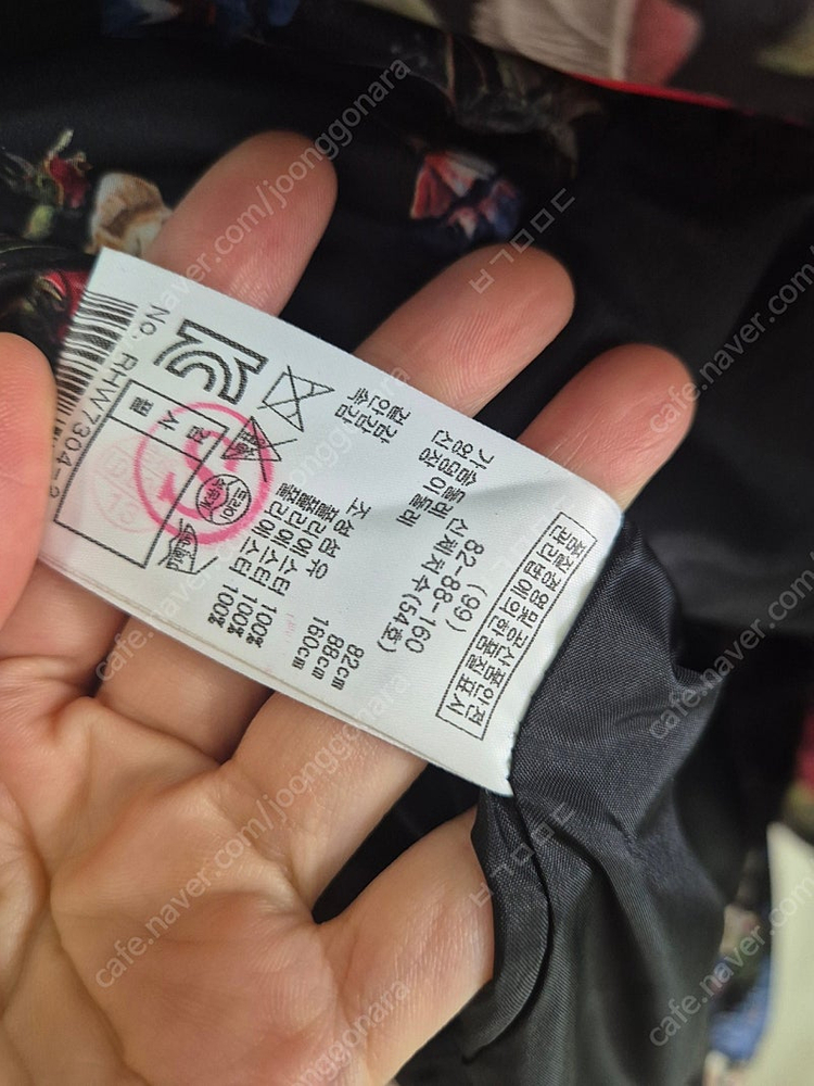 레니본 플라워 간절기패딩--4