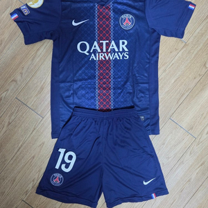25-26시즌 PSG 이강인 축구 유니폼 축구복 상하의양말세트 새상품 판매(사이즈 95)