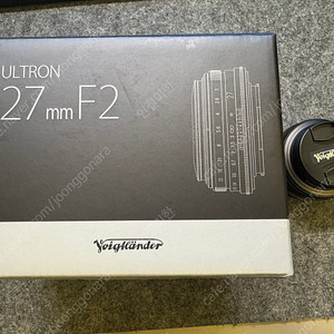 보이그랜더 울트론27mm f2 렌즈 블랙