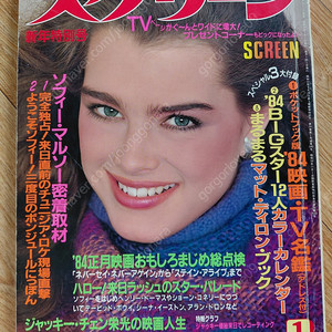 1984년 스크린 브룩쉴즈 성룡 클레오파트라 알랭 들롱 숀코너리 실베스터 스텔론 홍콩영화 일본잡지