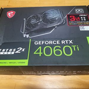 msi 4060ti 벤투스2x 16g