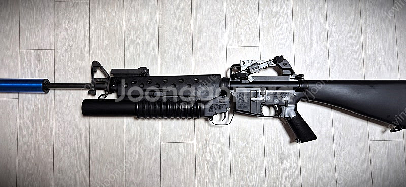 [가격인하] G&P M203 롱, 오리 핸드가드, 오리 사이트 풀세트를 900,000원에 판매합니다.--0