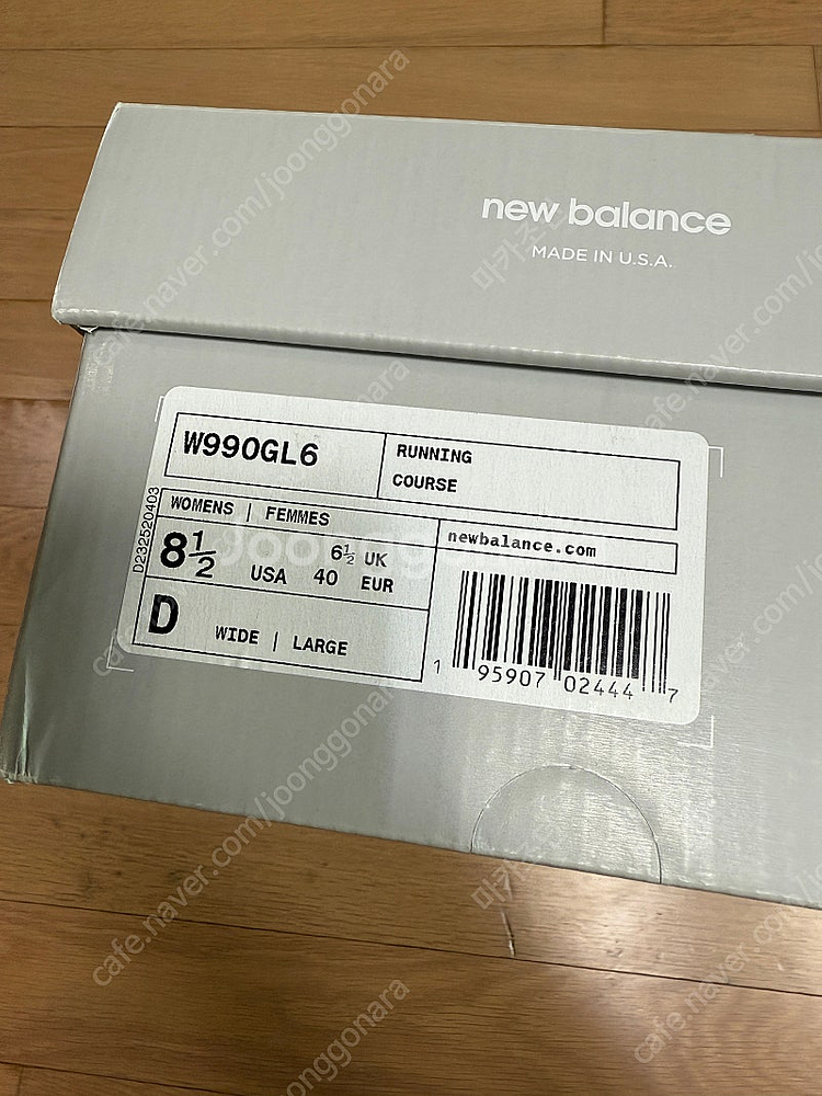 [255] 뉴발란스 우먼스 990 v6 그레이 D 와이드--1