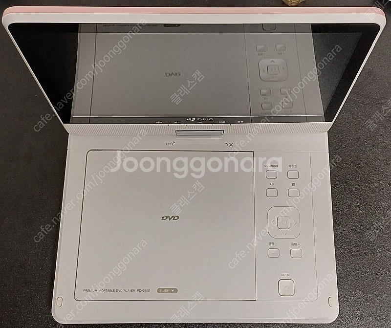 인비오 휴대용 DVD 플레이어 PD-2400 (제조년월 2018)--2