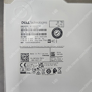 DELL HDD SAS 20TB 판매(미사용, 서버/스토리지)