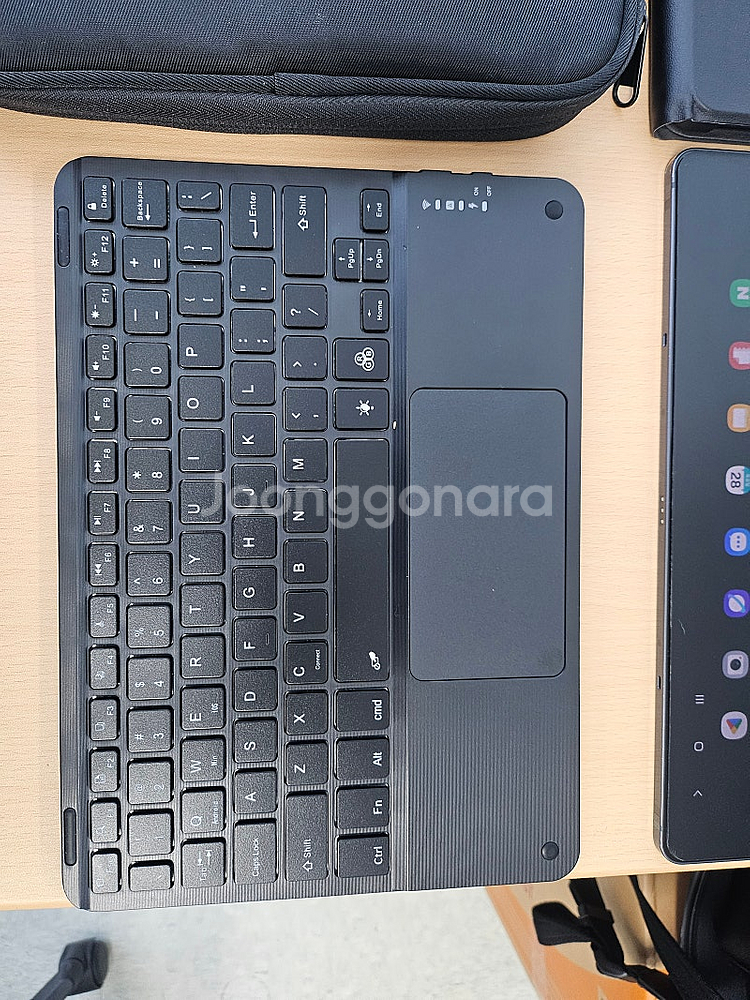 갤럭시탭 S9 풀박 무선키보드 마우스 케이스 가방 포함--4