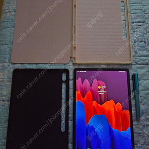 갤럭시 탭S7 플러스 5g 512g 네이비 팝니다.