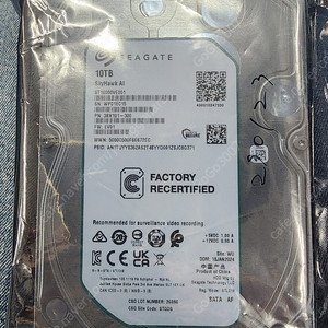CCTV HDD 씨게이트 하드디스크 10테라 SEAGATE 10TB 미개봉