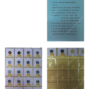 한국의 동전,500원 하나빠짐,100원,10원,5원,1원