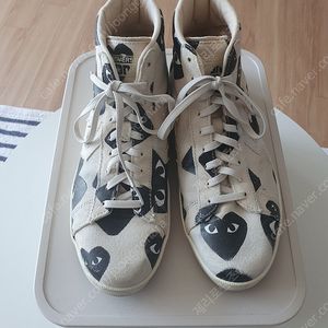 꼼데가르송 x 컨버스 멀티하트 스니커즈 하이 280