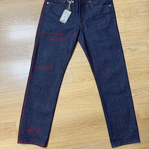 A.P.C. 아페쎄 쁘띠 스탠다드 생지 청바지 33사이즈 준 새제품급 판매합니다