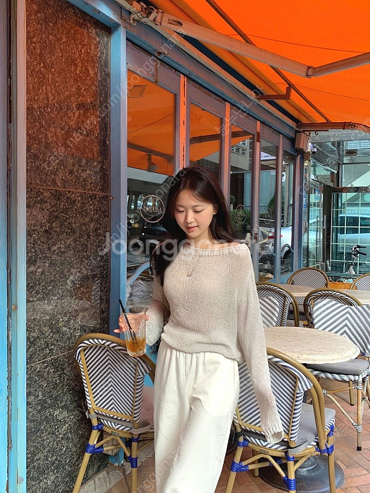 샵보울 보트넥 니트 르플레인릴리코츠레이지샵웨어웨더온트온...--0