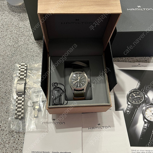 해밀턴 카키필드 수동 메카니칼 38mm 판매합니다