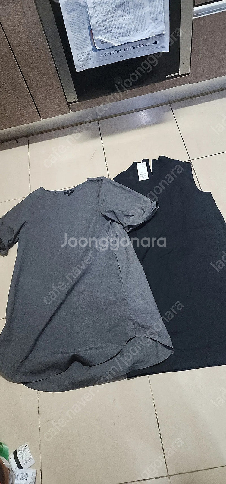 코스 COS 이쁜 원피스 그레이와 블랙--2