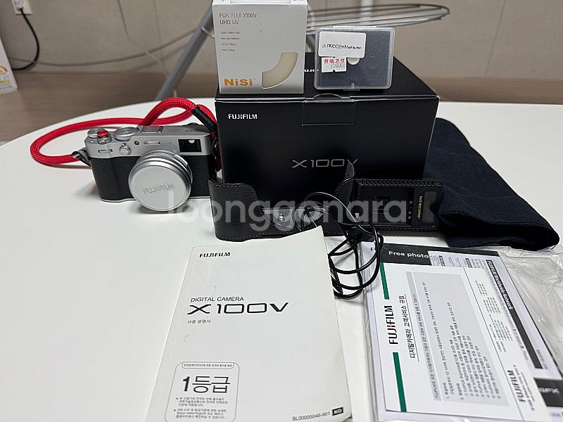 후지 카메라 x100v 실버--8