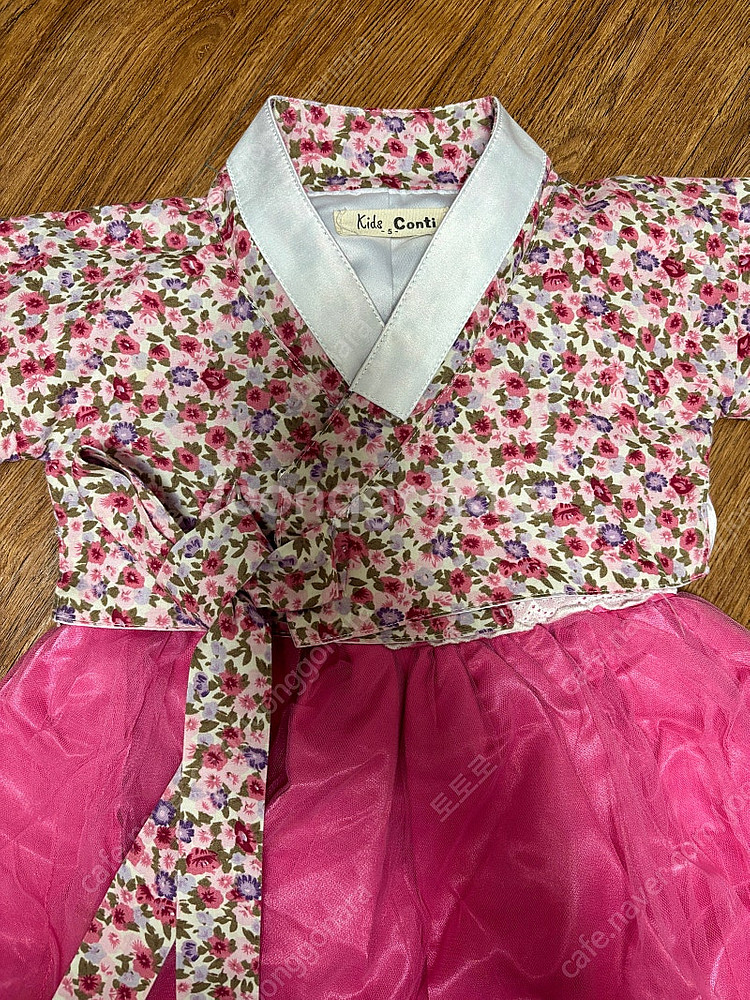 키즈콘티 여아 아동 한복 5호 판매해요--2