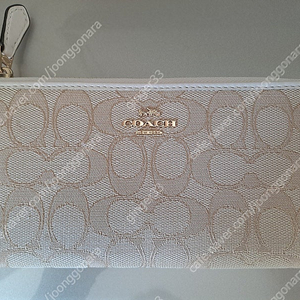 코치 베이지 장지갑