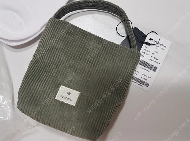 택포 / 새상품 / 스노우피크 코듀로이 미니백, 파우치 양말--2