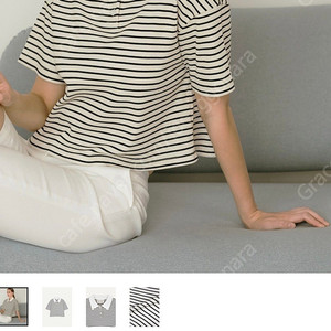 라미데일리 스트라이프 폴로티