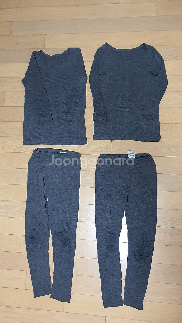 110 내복 유니클로 히트텍 2벌--0