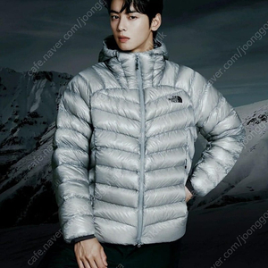 [L,XL] 노스페이스 써밋 마테호른 RDS 다운자켓 경량패딩 라이트그레이 실버 아웃도어 트래킹 등산 NJ1DQ90F