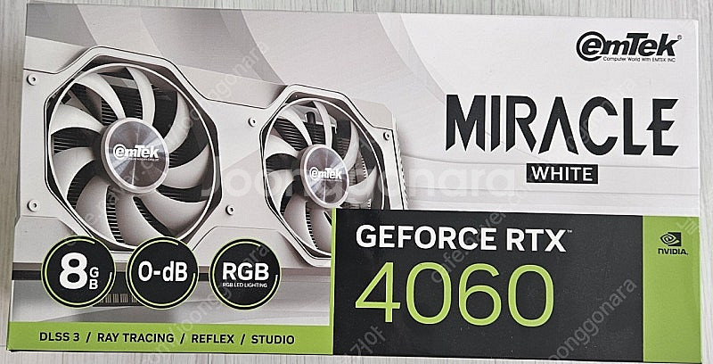 이엠텍 RTX 4060 미라클(화이트) 판매--0