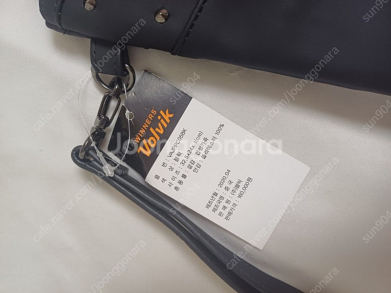 남성 볼빅 골프 블랙클러치백--3