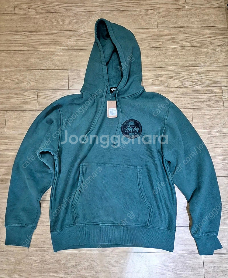 (M) 스투시 닷 스탬프 피그먼트 다이드 후드--0