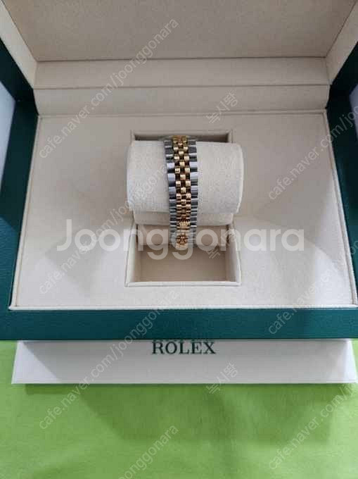 279173 롤렉스 데이트저스트 옐골 10P 팝니다. 28미리--3