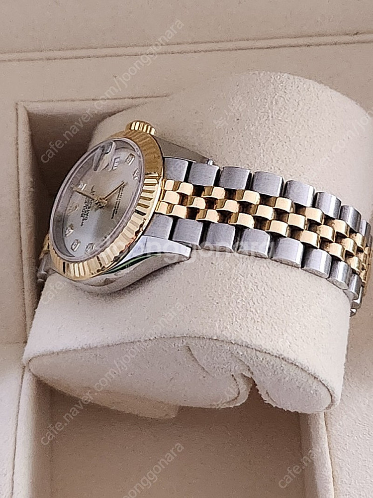 279173 롤렉스 데이트저스트 옐골 10P 팝니다. 28미리--4