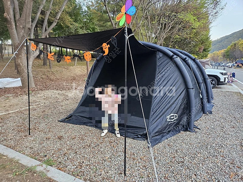 [제드] 티맥스 에어 텐트 터널형 에어텐트 간편설치 대형 리빙쉘--1