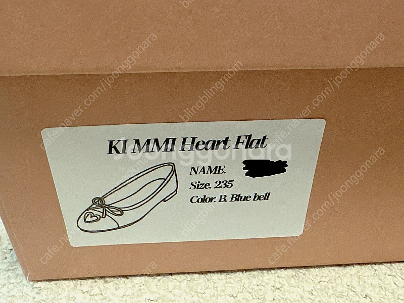 키미스튜디오 하트플랫 블루벨 235 새상품/ 키미하트플...--9