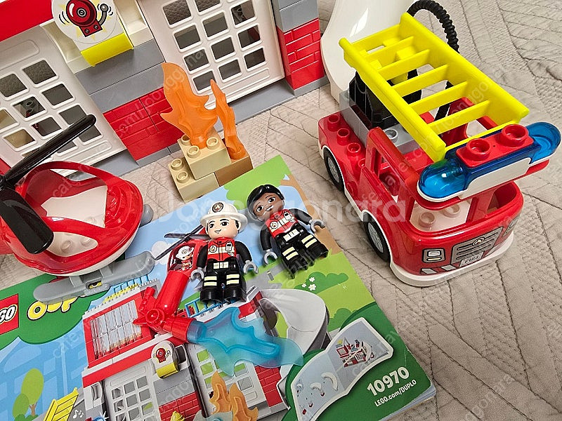 레고 듀플로 소방서와 헬리콥터 10970--1