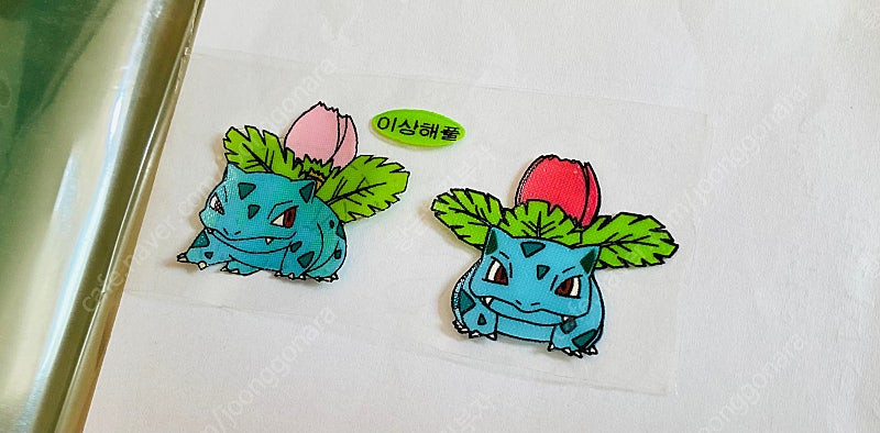 포켓몬 띠부씰 푸크린, 디그다, 닥트리오, 냐옹, 고라파덕, 이상해풀,파이리, 피카츄, 라이츄, 모래두지 이미지