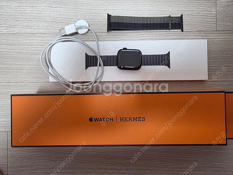 애플워치7에르메스 누아르 45mm 팝니다--3