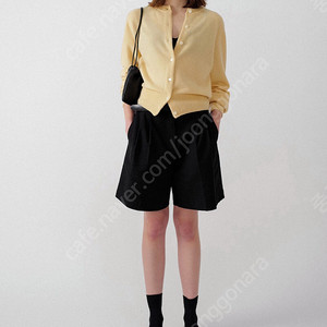 낫띵리튼 Emitt wool round cardigan (Yellow) 노랑 가디건
