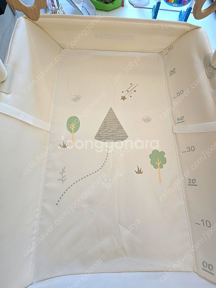 소베맘 3세대 더 뉴 프리미엄 솔리드 원터치 기저귀교환대 기저귀갈이대 크림베이지 +고려화학매트--4