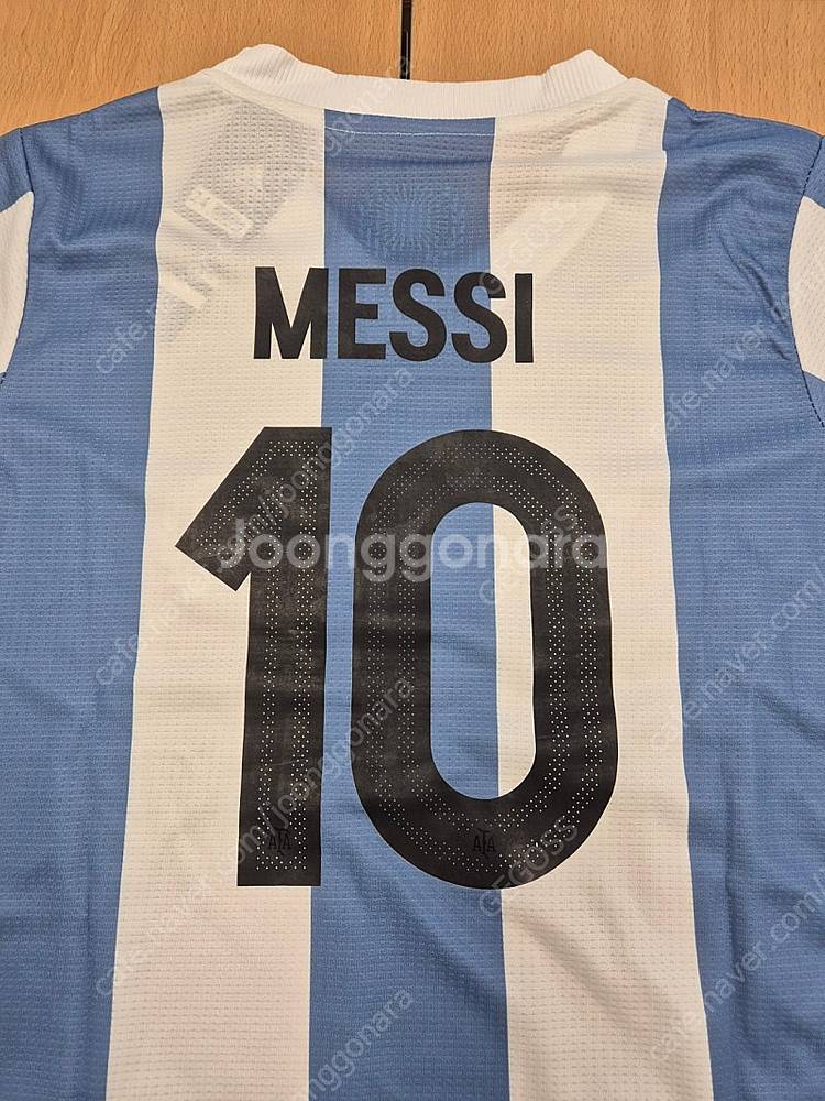 150주년 기념 아르헨티나 홈 메시 키즈 어린이 주니어 축구 유니폼 세트--3