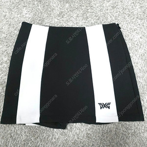 PXG 블랙/화이트 여성 골프 스커트