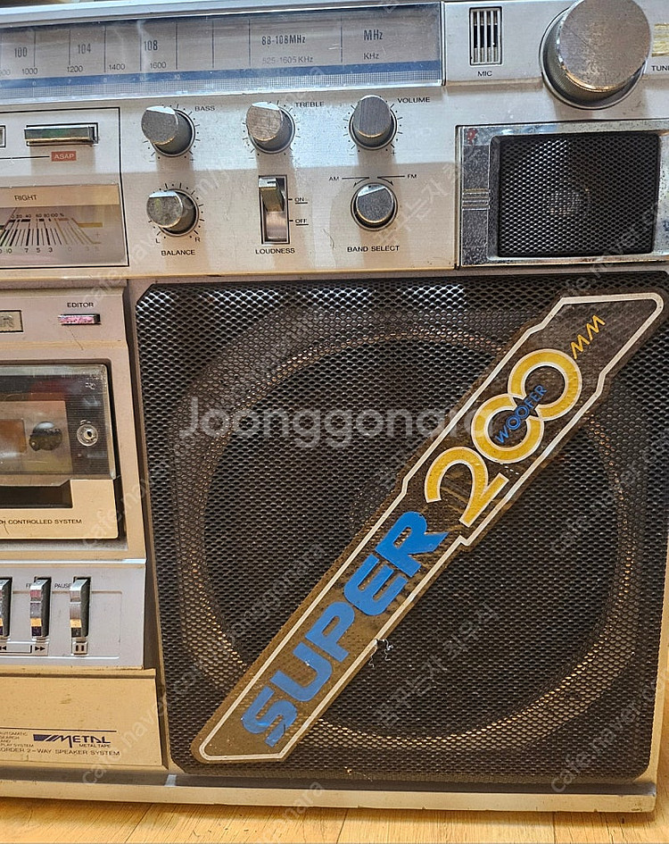 골드스타 빈티지 라디오 카세트(대형 붐박스)부품용--4