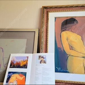 진품 김영순 귀국전 서양화 누드 2점 급처분 일괄 119만원 420만원 어치입니다