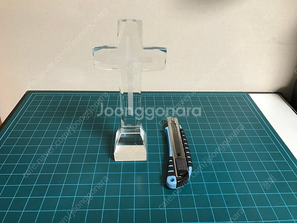 크리스탈 십자가 탁상용 특대 사이즈-종교, 기독교 용품--2