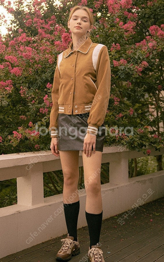 반원아틀리에 코듀로이 바시티 자켓--3